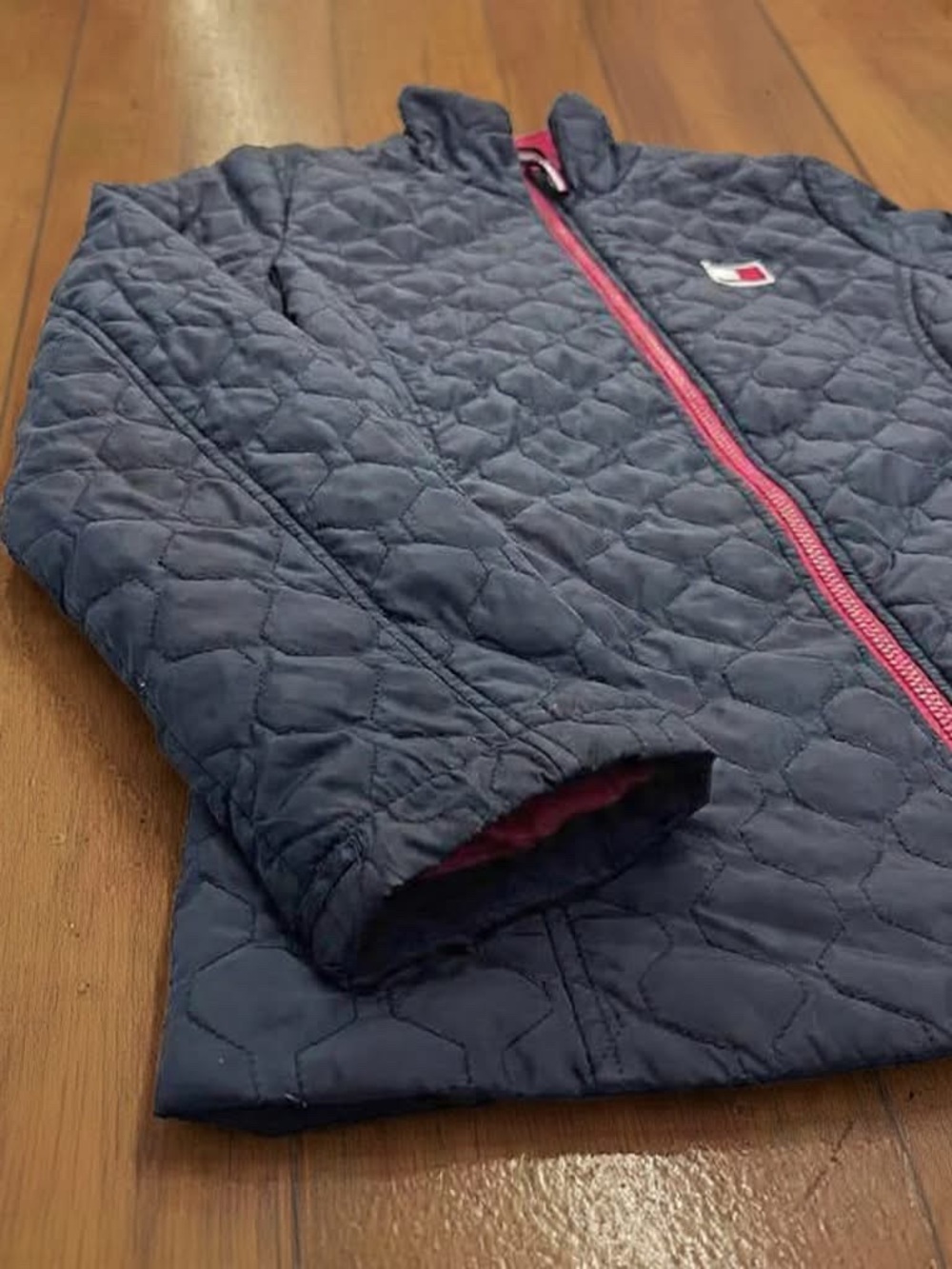 Tommy Hilfiger 3 In 1 All Weather System Blue Quilted Jacket Womens Size L